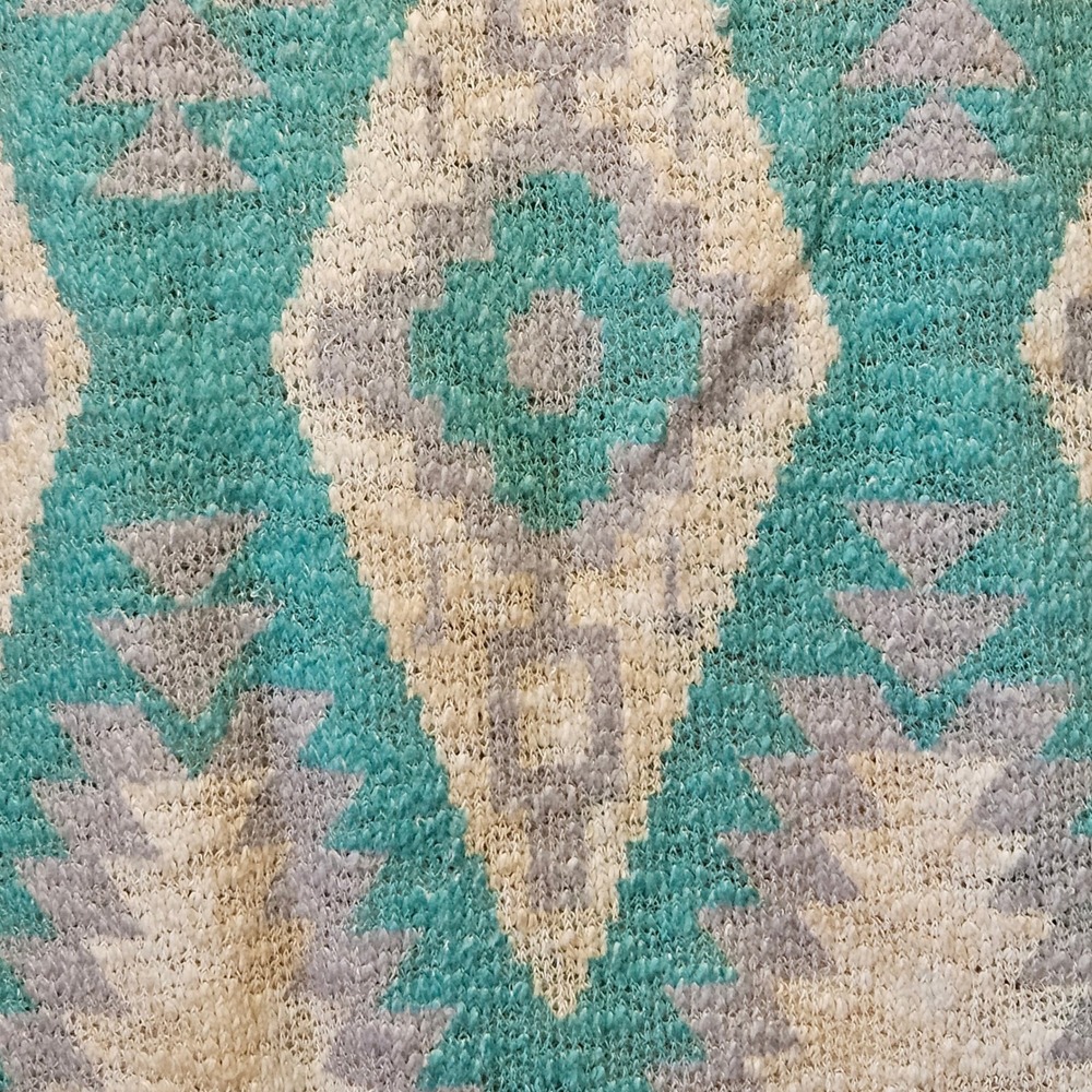 Southwestern Aztec Diamond Pattern Knit Sweater Estimated Size L/XL No Tag - Picture 4 of 6